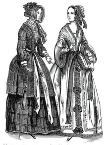 Fashions for September, 1844. Creator: Unknown