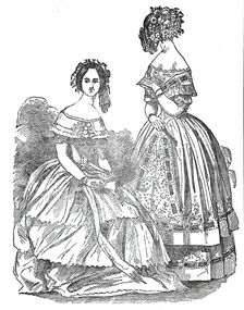 Fashions for September, 1845. Creator: Unknown