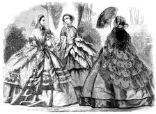 Fashions for September, 1858. Creator: Unknown