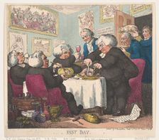 Fast Day, March 20, 1799., March 20, 1799. Creator: Thomas Rowlandson