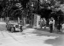 FE Ainley's MG Magnette NA, winner of a bronze award at the MCC Torquay Rally, July 1937. Artist: Bill Brunell