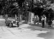 FE Ainley's MG Magnette NA, winner of a bronze award at the MCC Torquay Rally, July 1937. Artist: Bill Brunell