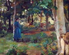 Fetching the cows, 1911. Creator: James Fraser Scott