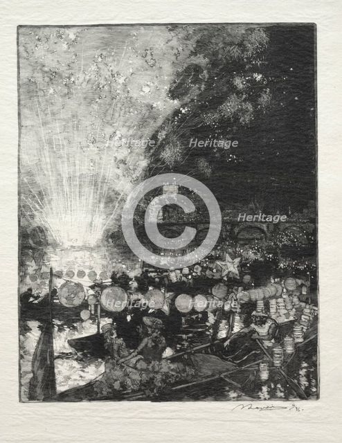 Fête Venitienne. Creator: Auguste Louis Lepère (French, 1849-1918).