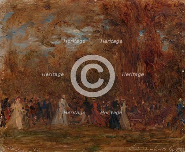 Fête à l'ambassade d'Angleterre à Paris, 1889. Creator: Felix Francois Georges Philibert Ziem.