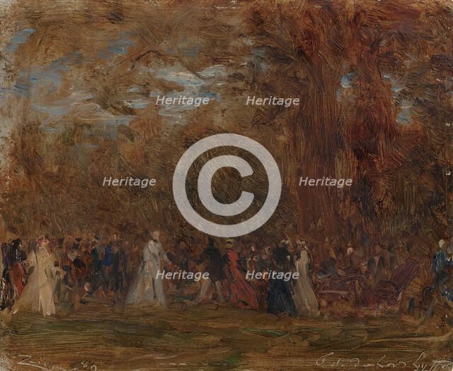 Fête à l'ambassade d'Angleterre à Paris, 1889. Creator: Felix Francois Georges Philibert Ziem.