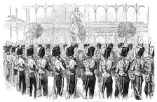 Fete at the Crystal Palace, on Saturday last - The Guides Band, 1854. Creator: Unknown