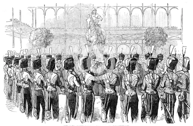 Fete at the Crystal Palace, on Saturday last - The Guides' Band, 1854. Creator: Unknown.
