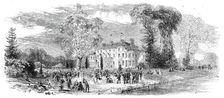 Fete at Denham Court, near Uxbridge, 1860. (now HQ of Women's Institute?) Creator: Unknown