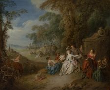 Fête Champêtre, 1715-1736. Creator: Jean-Baptiste Pater