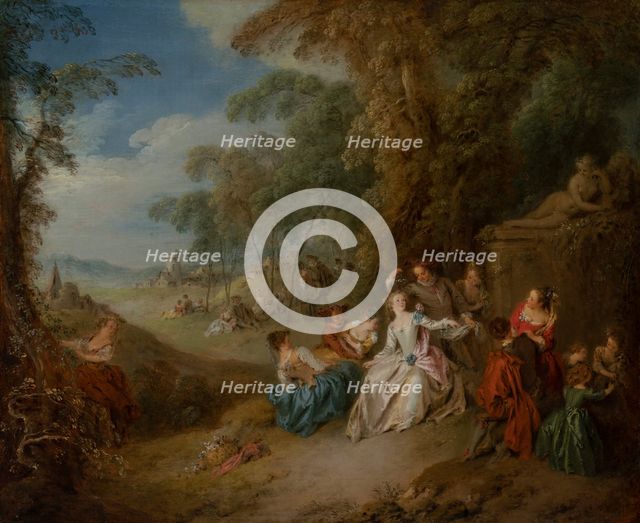 Fête Champêtre, 1715-1736. Creator: Jean-Baptiste Pater.
