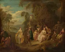 Fête Champêtre, 18th or 19th century. Creator: Jean-Baptiste Pater