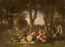 Fete Champetre 19th century. Creator: Narcisse Virgile Diaz de la Pena