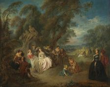Fête Champêtre, c. 1730. Creator: Jean-Baptiste Pater