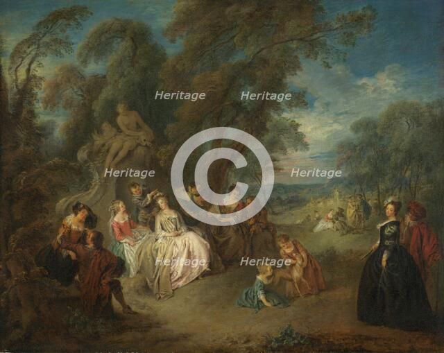 Fête Champêtre, c. 1730. Creator: Jean-Baptiste Pater.