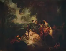 Fête Champetre c1722, (c1915). Artist: Jean-Baptiste Pater