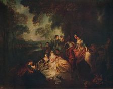 Fête Champetre c1722, (c1915). Artist: Jean-Baptiste Pater