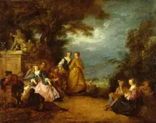 Fête Champêtre, c1730. Creator: Bonaventure de Bar