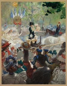 Fete Day in Paris, 1894. Creator: Charles E Waltensperger