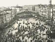 Fete Day on the Grand Canal, Venice, Italy, 1895. Creator: Unknown