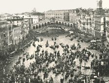 Fete Day on the Grand Canal, Venice, Italy, 1895. Creator: Unknown