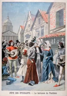 Fête des étudiants, the village fair of Panthéon, Paris, 1898. Creator: F Meaulle