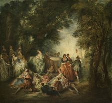 Fête Galante, c1730. Creator: Lancret, Nicolas (1690-1743)