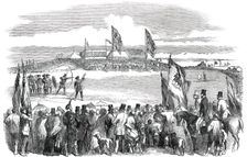 Fete of the Royal Company of Archers, on the Links of Montrose, 1850. Creator: Unknown