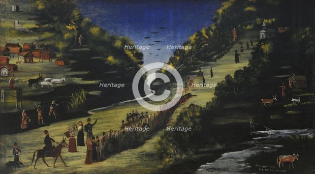 Fête on the Bank of Tskhenistsqali river.