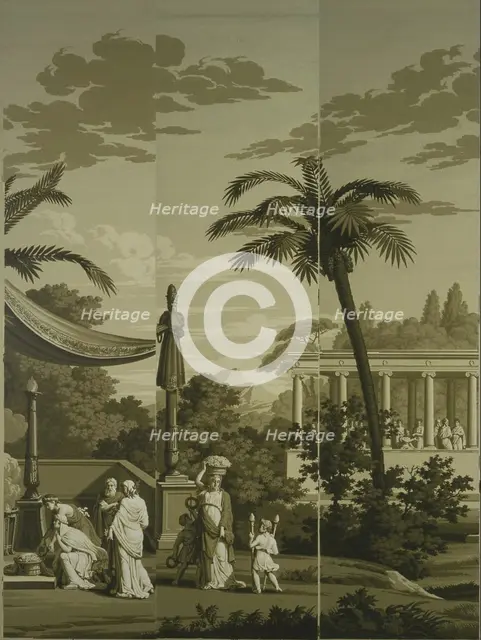 Fêtes de la Grèce et Jeux Olympiques. The Ancient Olympic Games (Detail), 1818. Creator: Dufour, Joseph (1744-1829).