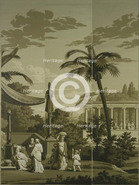 Fêtes de la Grèce et Jeux Olympiques. The Ancient Olympic Games (Detail), 1818. Creator: Dufour, Joseph (1744-1829).