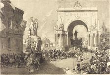 Fêtes jubilaires de Bruxelles, 1883/1890. Creator: Auguste Lepere