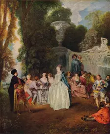 Fetes Venitiennes 1718-1719. Artist: Jean-Antoine Watteau