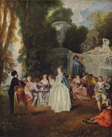 Fetes Venitiennes 1718-1719. Artist: Jean-Antoine Watteau