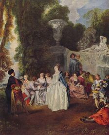 Fetes Venitiennes, c1718, (1938). Artist: Jean-Antoine Watteau