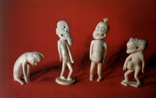 Fetishes made with seal ivory
