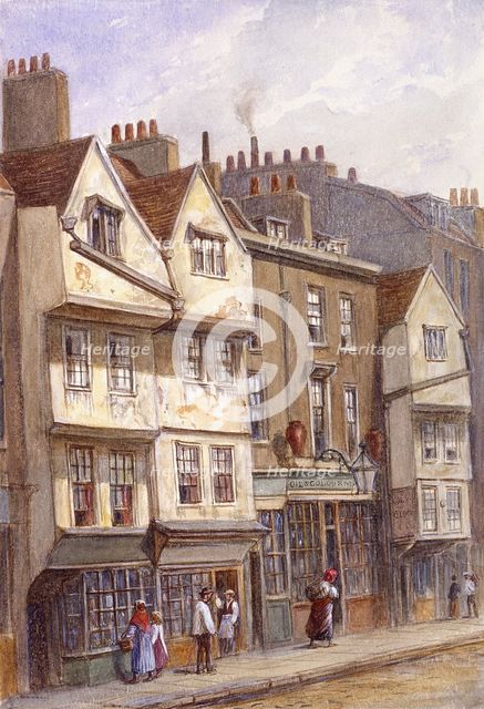 Fetter Lane, London, 1870. Artist: JT Wilson