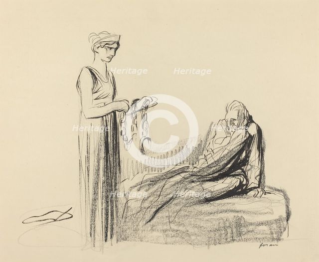 Fetters, probably 1919. Creator: Jean Louis Forain.