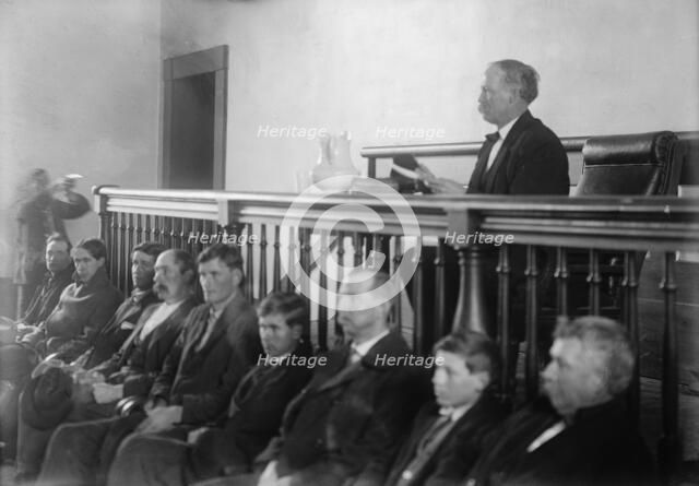 Feud - Scenes in Virginia Mountain Town at Trial After Feud, 1912. Creator: Harris & Ewing.