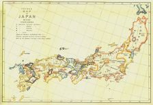 Feudal Map of Japan before Sekigahara 1903. Creator: Unknown