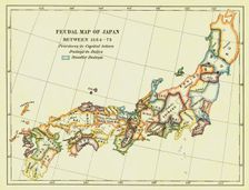 Feudal Map of Japan between 1564 -73 (1903). Creator: Unknown