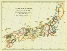 Feudal Map of Japan between 1573 -83 (1903). Creator: Unknown