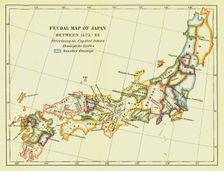 Feudal Map of Japan between 1573 -83 (1903). Creator: Unknown