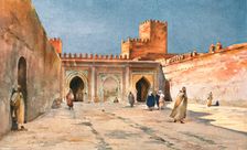 'Fez. Les portes du Mechoir; Afrique du nord 1912 (1914). Creator: Unknown