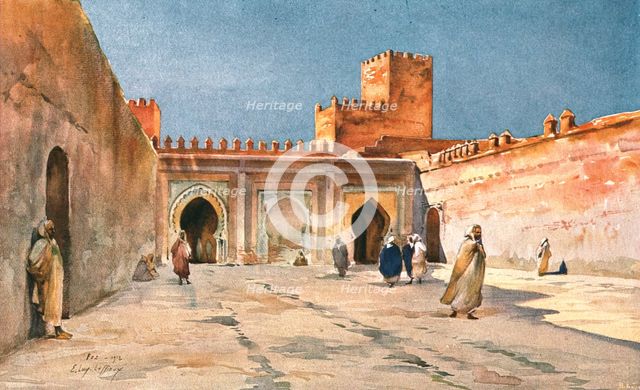 ''Fez. Les portes du Mechoir; Afrique du nord', 1912 (1914). Creator: Unknown.