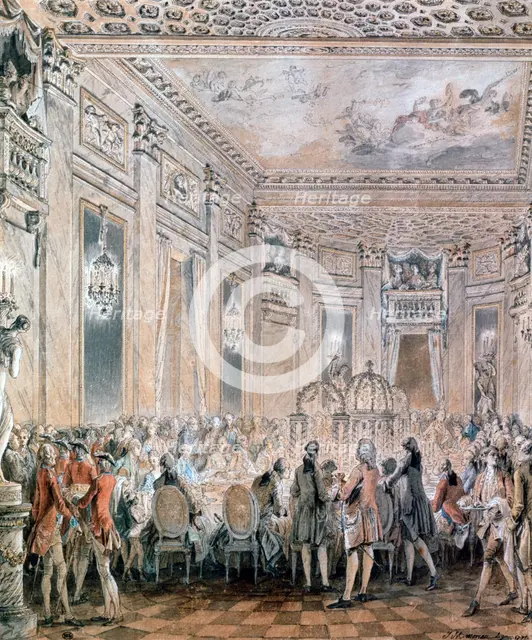 'Feast at Louveciennes', 1771. Artist: Jean-Michel Moreau