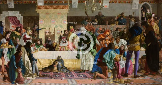 Feast at Wierzynek's, 1876. Creator: Bronislaw Abramowicz.