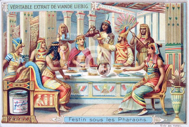 Feast at the time of the Pharaohs, Ancient Egypt, c1900. Artist: Unknown