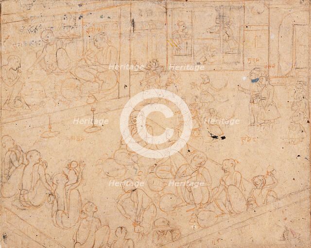 Feast for Brahmins, between 1780 and 1800. Creator: Unknown.