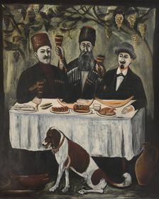 Feast in a vine pergola